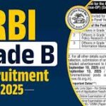RBI Grade B Officer Vacancy 2025