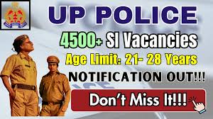 UP Police SI 4543 Posts Recruitment 2025