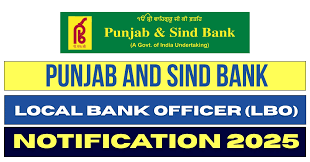 Punjab and Sind Bank 750 LBO Recruitment 2025