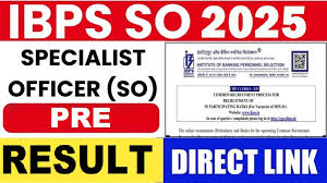IBPS SO XV Result 2025 Out