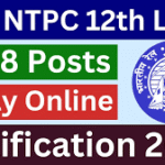 RRB NTPC 12th Level Recruitment 2025